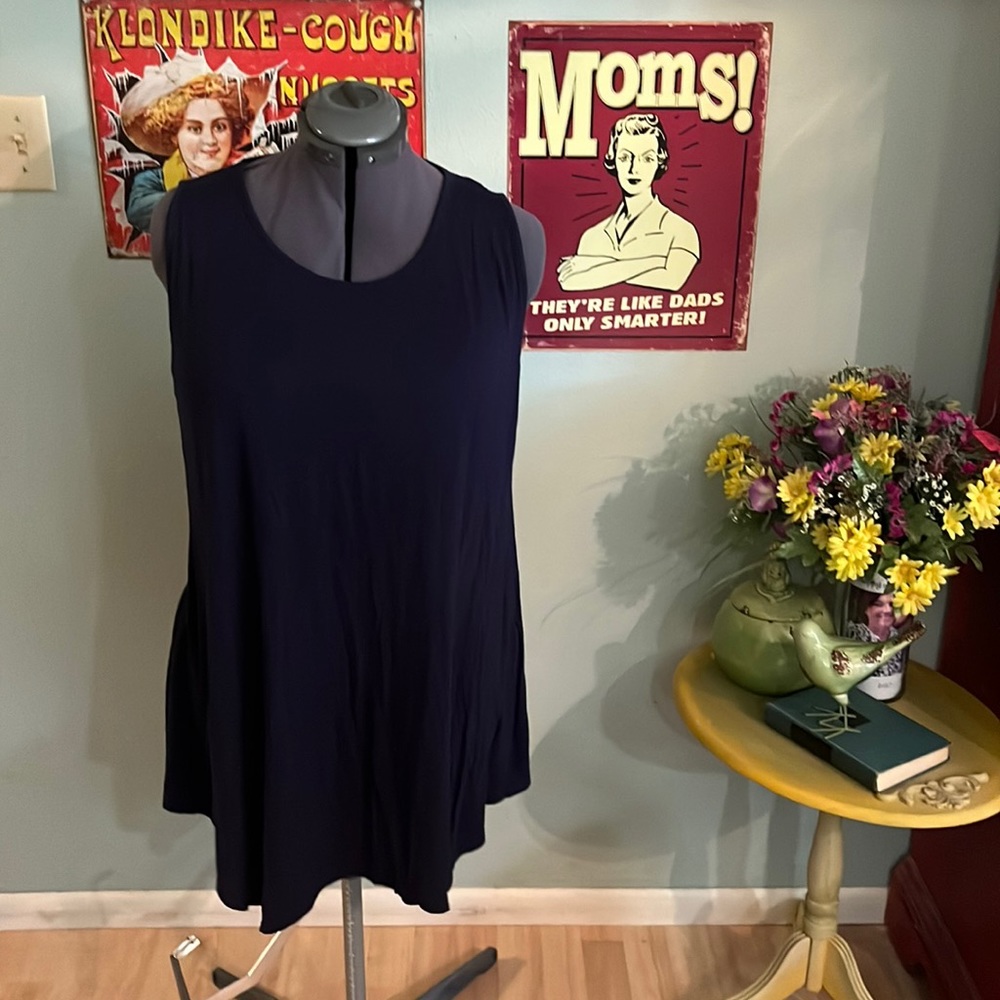 Tunic sleeveless top, plus size 3